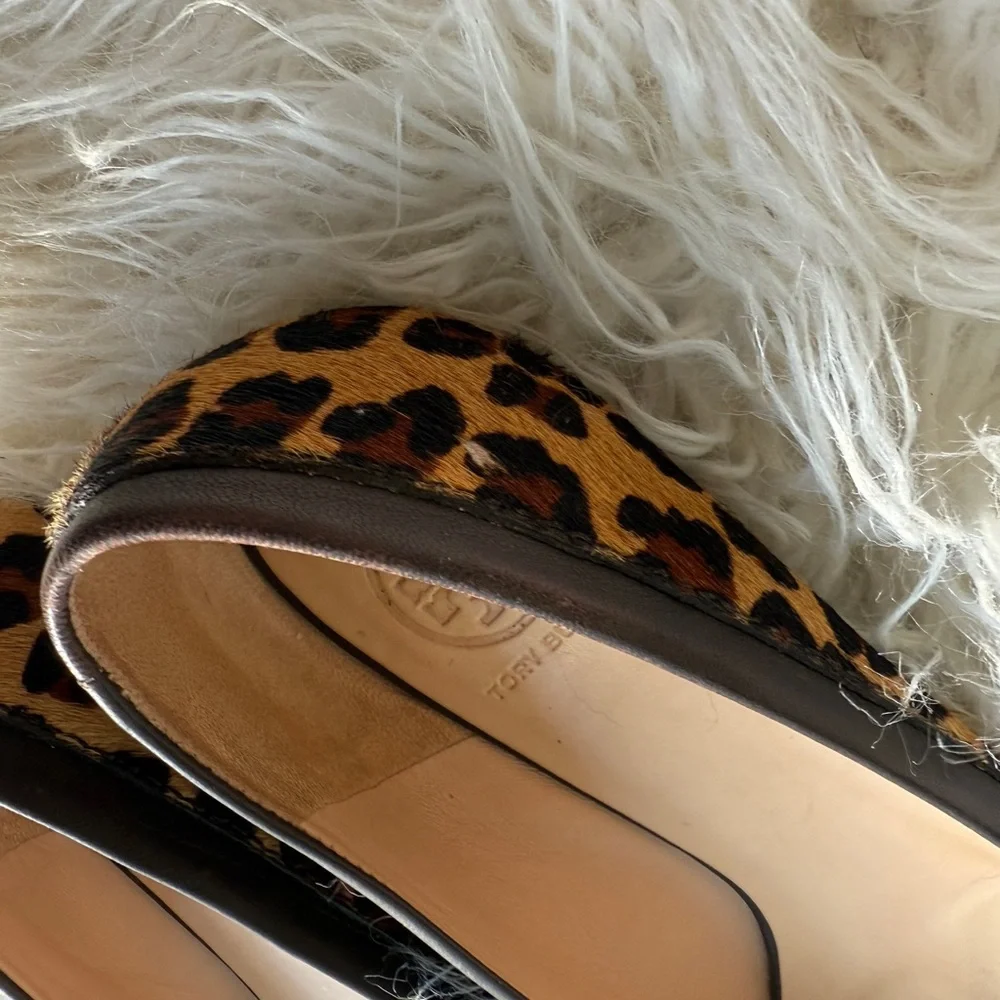 Tory Burch Leopard Print Reva Flats - Brown - Picture 4 of 5